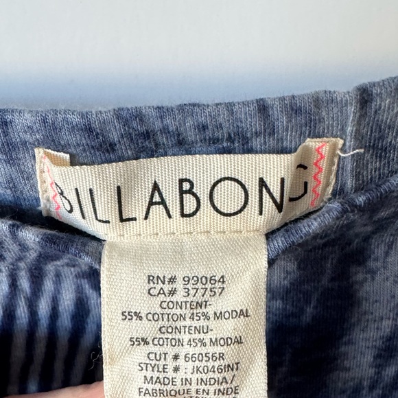 Billabong Blue Maxi Skirt High Slit NWT - Picture 4 of 9